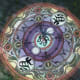 Is this the Final Aeon's summoning mandala, or Zaon's, or Sin's? I suppose all three. The Yevon sign dominates the middle, flanked by Sin.