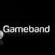 Gameband displays this logo screen when loading "Minecraft."