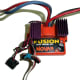 ESC for brushed motors. Note 2 sets of leads at top--one goes to battery pack, the other to motor. The connectors at bottom go to the receiver.