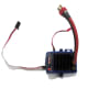 ESC for brushless motors. Note connections for receiver and battery pack, but not for motor. Those plug in from the motor.