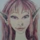 A little sketch of one of my characters: this is Nym, an elf, by me!