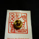 Back of card with Olympic pin