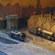 Another atmospheric view of Belmont Road shows an ex-GN 'Ardsley' 0-6-0 tank loco on the turntable, recognisable by the cut-out near the front of the side-tanks. This one's been fitted with a hopper bunker