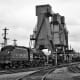 Carnforth, Lancashire in pre-Nationalisation days with 5690 'Leander' in LMS livery - Carnforth now plays host to preserved locomotives across the country