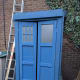 With silvery underfloor insulation for window effect - I thought it gave it a spacey look