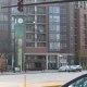 The bakery used to be right where the lobby entrance for this apartment building sits.