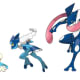 Froakie, Frogadier, and Greninja
