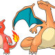 Charmander, Charmeleon, and Charizard