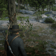 The tree with the "X" on it. I'll give you a hint, the rock you need to search is somewhere in this screenshot.