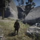 The entrance to the cave with the Strange Statues.