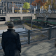 The courtyard of Vault Tower in-game.