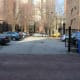 The parking lot that use to be the garage where the St. Valentine's Day Massacre took place. Picture taken in March 2019.
