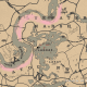 The areas highlighted in pink are places where you can find Oleander Sage.