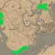 These are locations where I've found Pelicans in the past. Note that the areas in the north-west and Bluewater Marsh can be found flying in groups.