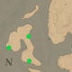 Your best chance for finding Crabs is on the large island, in Flat Iron Lake, west of Lemoyne.