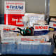 An inside look of the supplies in my first aid kit.