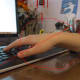 Don't arch your hand while typing.