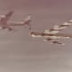 A KC-135 refueling a B-52, 1978.