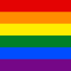 The rainbow seen by someone with normal color vision.