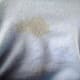 I found a stain on my shirt.