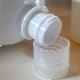 Pour biodegradable dish soap into lid. Fill about 1/4 full.