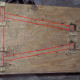 The use of a wood template ensures accuracy.