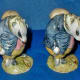 (Left) Beswick Beatrix Potter Tommy Brock BP 3a. (Right) Beatrix Potter Tommy Brock BP 3a—Very Rare Second Version, Handle Hidden, Small Eye Patch.