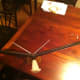 After the glue has set up, it is easy to see how the tail bisects the angle of the wing.