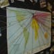 A superb display of cards traced to their origin on a map of the world. Attractive and informative. From Flickr: http://www.flickr.com/photos/tonycassidy/1413257353/