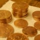 cheap copper coins look like gold