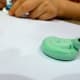 Once the color is good, roll it out, flatten it, and shape it into whatever you like.