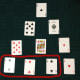 Three of a kind pattern showing three twos in the bottom row.