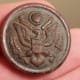 A Great Seal military button I found in my yard with my metal detector.