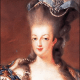 Marie Antoinette showing off her poufy style.