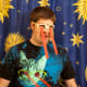 He is crying lasers of indignity.
