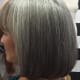 Smooth, long bob