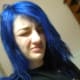 Solution? I bleached my hair once more to remove the green, orange, and yellow tones. Then I went back over with Manic Panic Shocking Blue, which is a much deeper color.