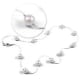 Pearl tin cup necklaces were made popular by Renee Russo and are now a modern classic
