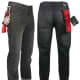 Men's White Wash Black Denim Pants at lucky13apparel.com