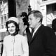 Jackie and JFK on Inauguration Day, 1960.