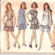 '70s Vintage Drop-Waist Mini Skirt Outfits