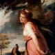 Lady Hamilton posing as a Bacchante