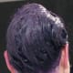 Dye has been applied—note the extra coloring on my skin!