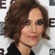 The cut appears to be at the jawline as stated not to do, however the soft curls in her hair balance it out making it a beautiful style for her face.