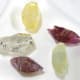 These samples of corundum could be used for gemstones, perhaps, but without a good combination of the 4Cs, would be more likely to be used for industrial purposes.