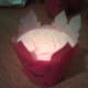 This is a Christmas mint cupcake bath bomb that I made using the recipe below.