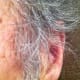 He needs his side burns trimmed as well as his ear hairs ttrimmed