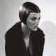 Linda Evangelista (circa 1995) and the iconic Vidal Sassoon Bob.