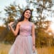 More formal floral and flirty dresses are great for a summer daytime wedding.