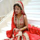 Beautiful red bridal sharara.